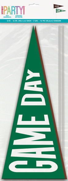 Kickoff Football Fabric Pennant Sign 2ct