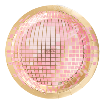Disco Ball 9in Paper Plates 8ct