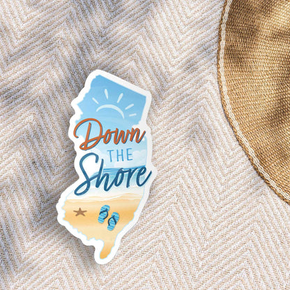 Down the Shore NJ Sticker - New Jersey Shore Decals
