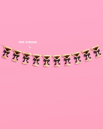 Espresso Martini Banner - 3D paper banner, dirty 30, tini bit older