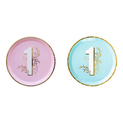 Onederland Dinner Plates - 8 Pk. - 2 Color Options