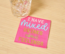 'Mixed Drinks About Feelings' Cocktail Napkins/26pk