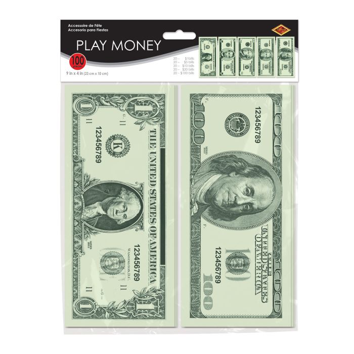 Casino Play Money 100ct