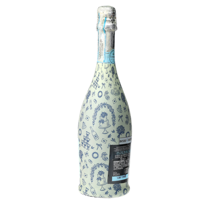 Beau Bottles Blue Wedding Toile- Prosecco Collection