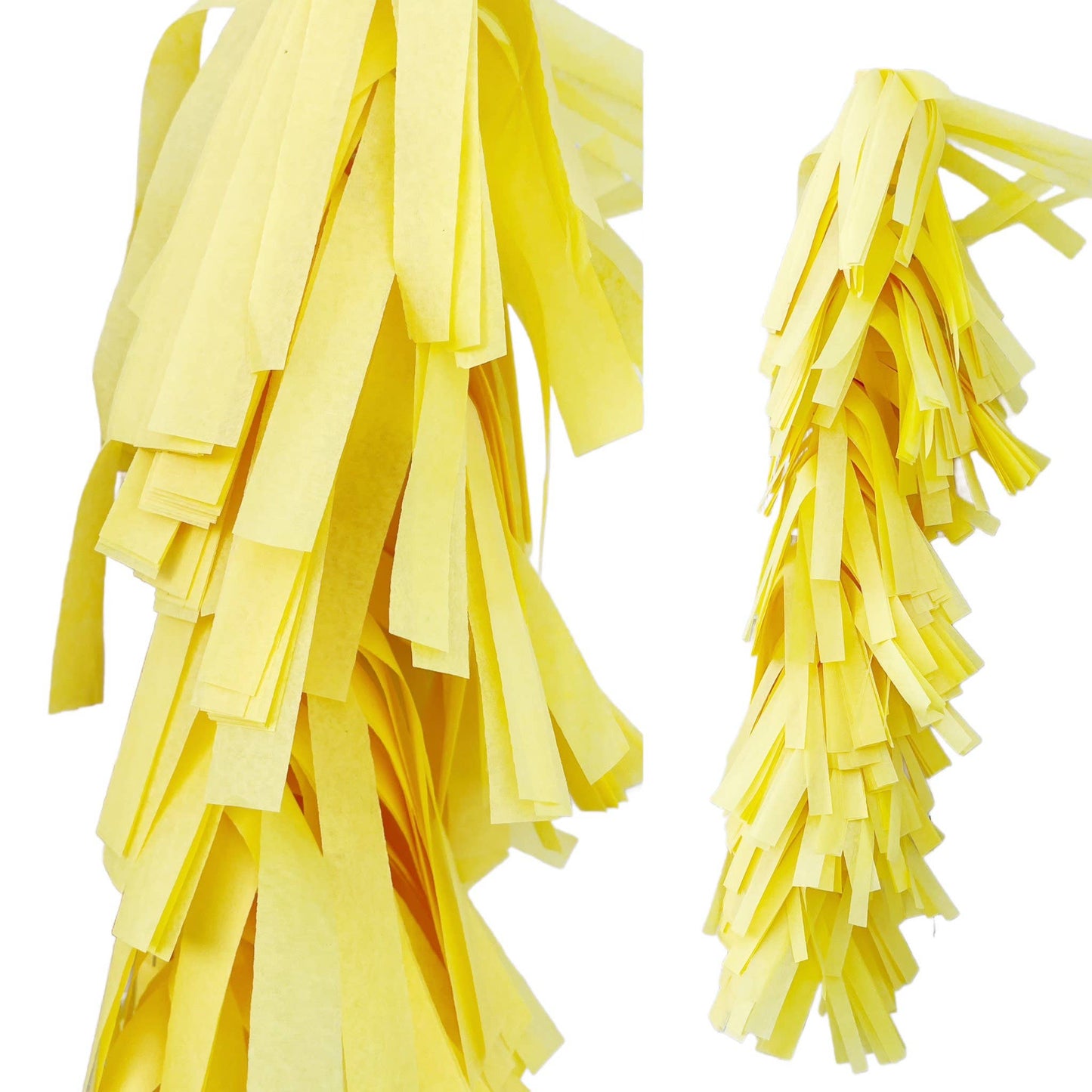 Fringed Tissue Balloon Tassel ( Solid Colors)