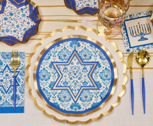 Hanukkah Toile Dinner Plates/8pk