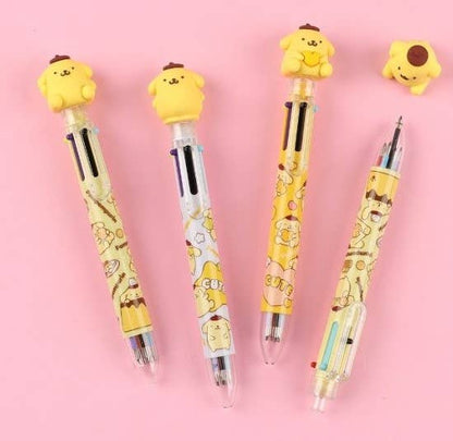 Sanrio Characters 6 Color Ball Point Pencil- 0.7mm