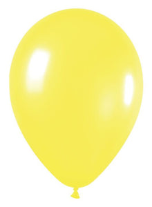 12in Helium Inflated Latex Balloon - Fashion Yellow