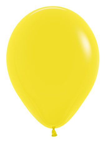 12in Helium Inflated Latex Balloon - Fashion Yellow (Sempertex)