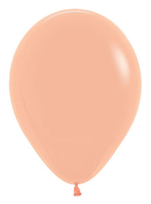 12in Helium Inflated Latex Balloon - Peach Blush