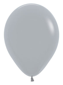 12in Helium Inflated Latex Balloon - Gray