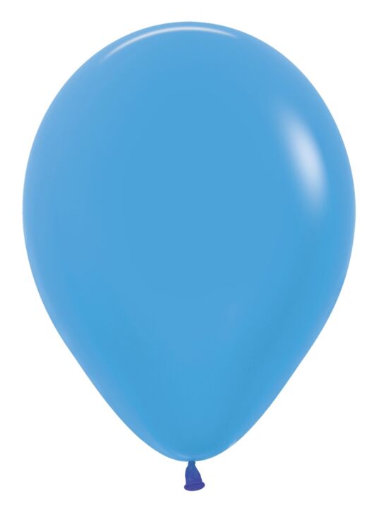 12in Helium Inflated Latex Balloon - Neon Blue