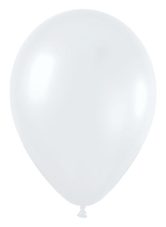 12in Helium Inflated Latex Balloon - Pearl White