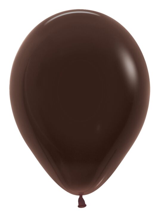12in Helium Inflated Latex Balloon - Deluxe Chocolate
