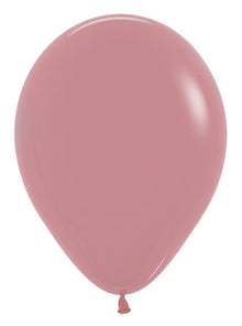 12in Helium Inflated Latex Balloon - Rosewood