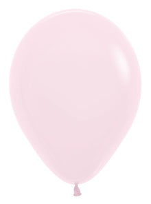 12in Helium Inflated Latex Balloon - Pastel Matte Pink