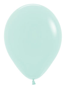 12in Helium Inflated Latex Balloon - Pastel Matte Green