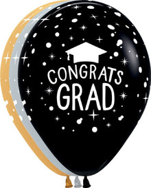 Happy Graduation Latex - 1 Assorted Color BSG