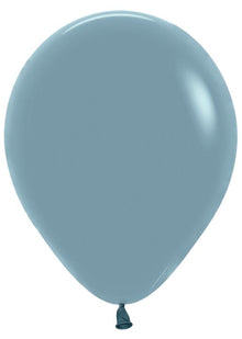 12in Helium Inflated Latex Balloon - Pastel Dusk Blue