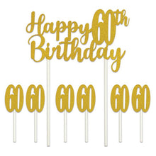 Happy  60th  Birthday Cake Topper