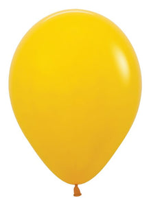 12in Helium Inflated Latex Balloon - Honey Yellow