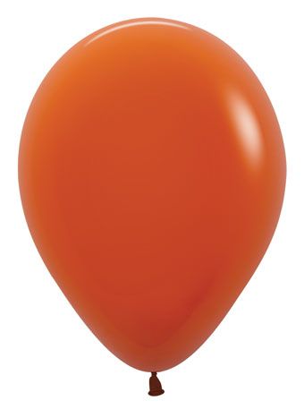 12in Helium Inflated Latex Balloon - Sunset Orange