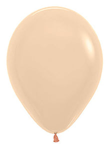 12in Helium Inflated Latex Balloon - Pastel Matte Malibu Peach