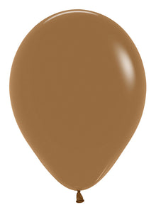 12in Helium Inflated Latex Balloon - Mocha