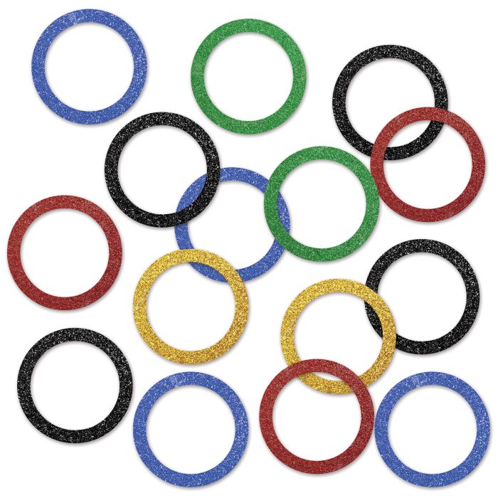Sports Party Rings Sparkle Confetti