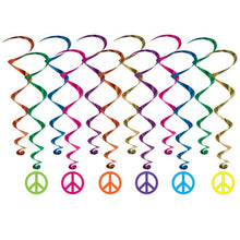 60’s Peace Sign Whirls