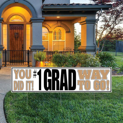 Plastic Jumbo Grad Yard Sign