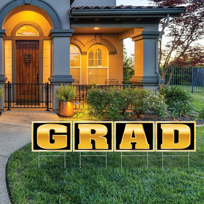 Plastic Grad Yard Sign