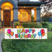Plastic Jumbo Happy Birthday Yard Sign