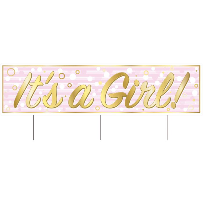 It's a Girl Jumbo Lawn Sign
