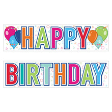 Plastic Jumbo Happy Birthday Yard Sign Set