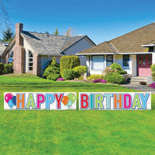 Plastic Jumbo Happy Birthday Yard Sign Set