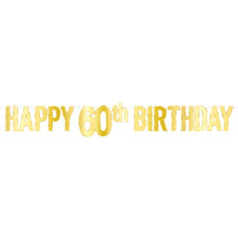 Foil Happy  60th  Birthday Streamer