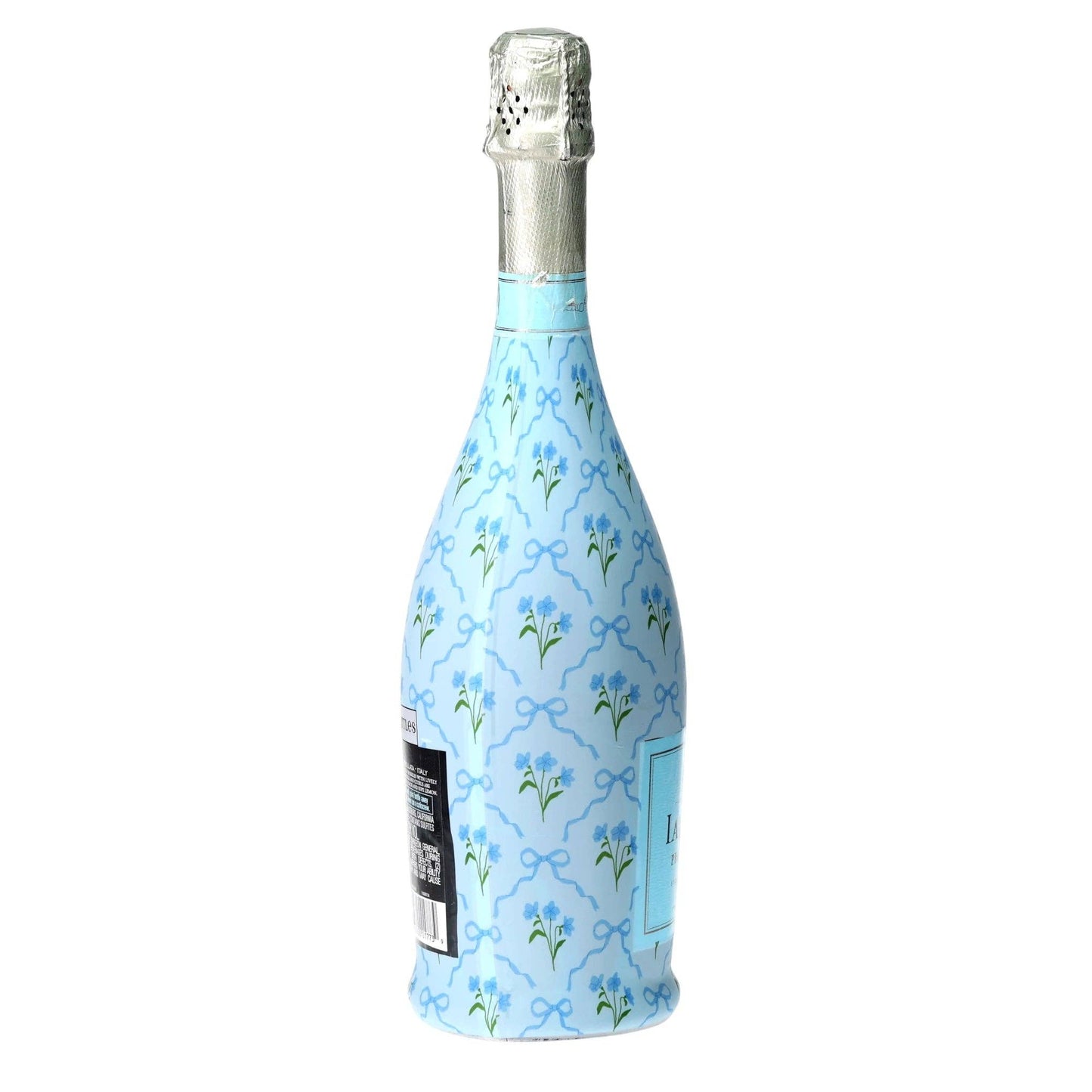 Beau Bottle Blue Bows and Blossoms - Prosecco Collection