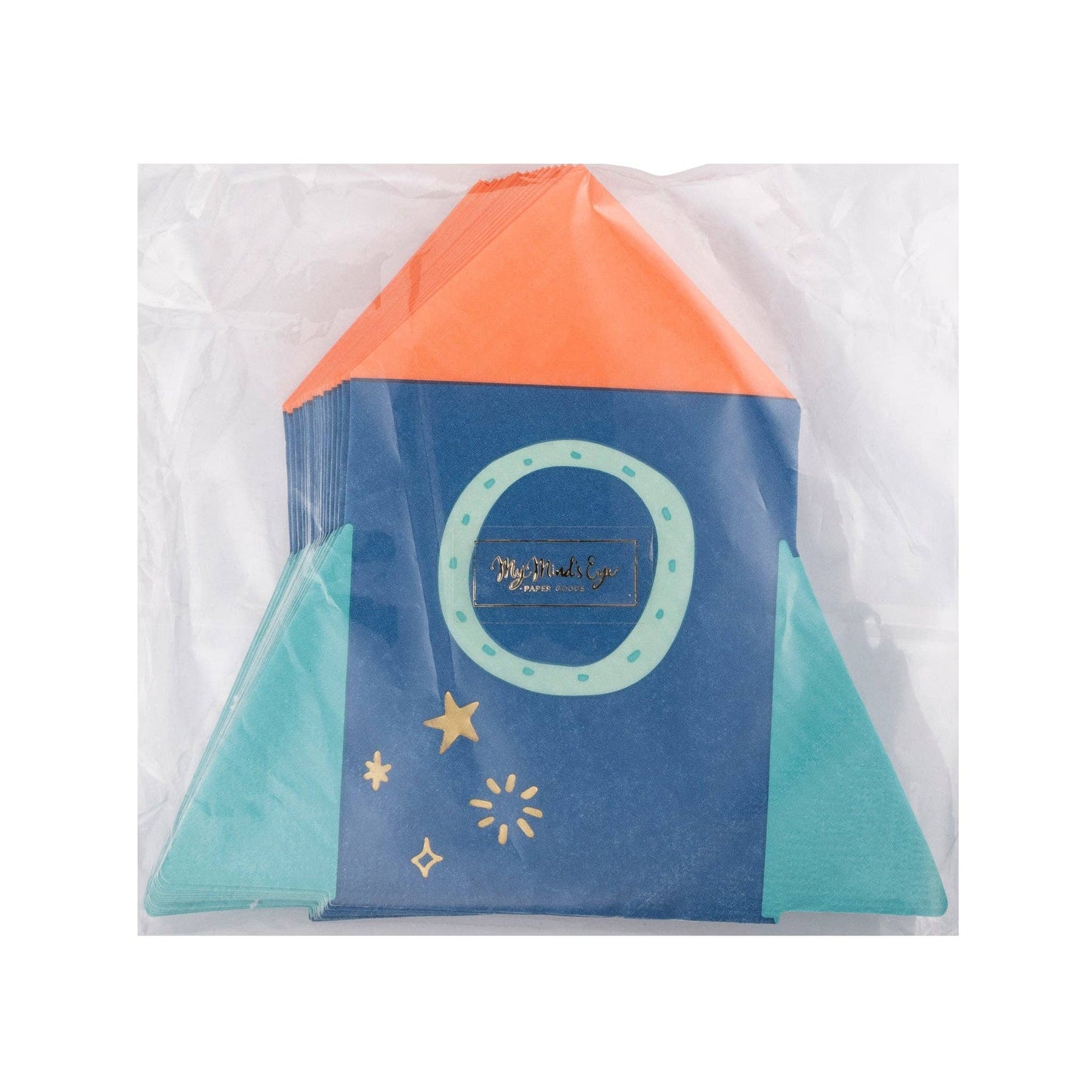 Rocket Shaped Paper Napkins 18ct
