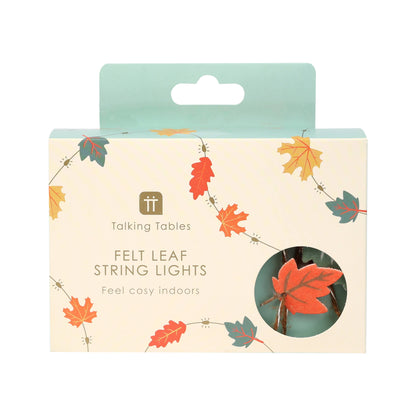Fall Felt Leaf String Lights