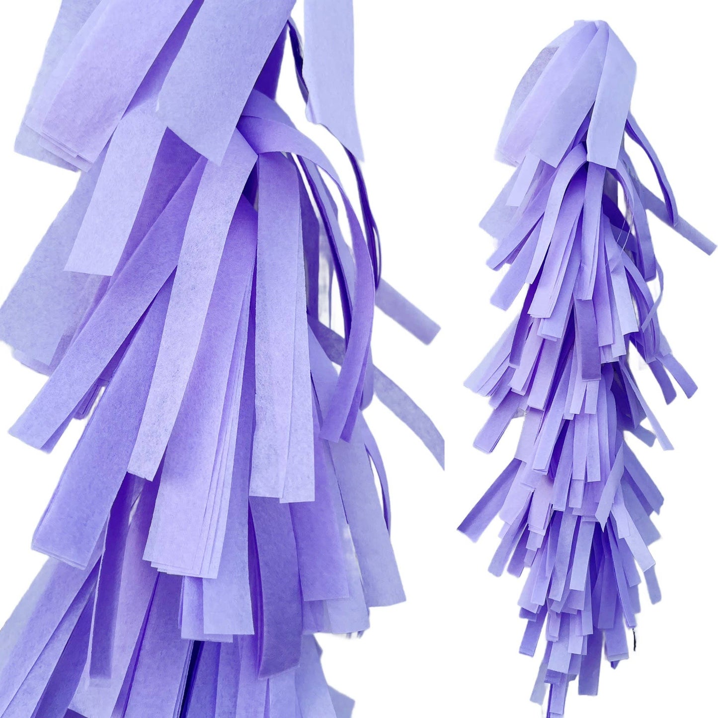 Fringed Tissue Balloon Tassel ( Solid Colors)