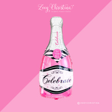 Pink Wine Bottle foil Balloon