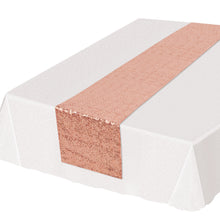 Sequined Table Runner - Rose Gold