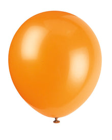 12in Packaged Latex Balloons 10ct - Pumpkin Orange