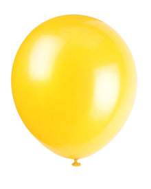 12in Packaged Latex Balloons 10ct - Yellow