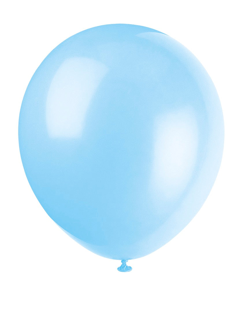 12in Packaged Latex Balloons 10ct - Baby Blue