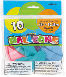 12in Packaged Latex Balloons 10ct - Assorted Pastel