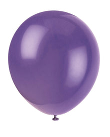 12in Packaged Latex Balloons 10ct - Amethyst Purple