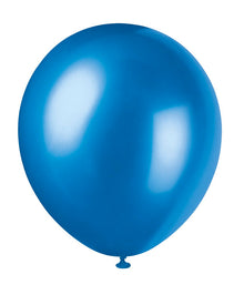 12in Pearlized Packaged Latex Balloons 8ct - Sapphire Blue