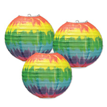 Tie-Dyed Paper Lanterns 3ct